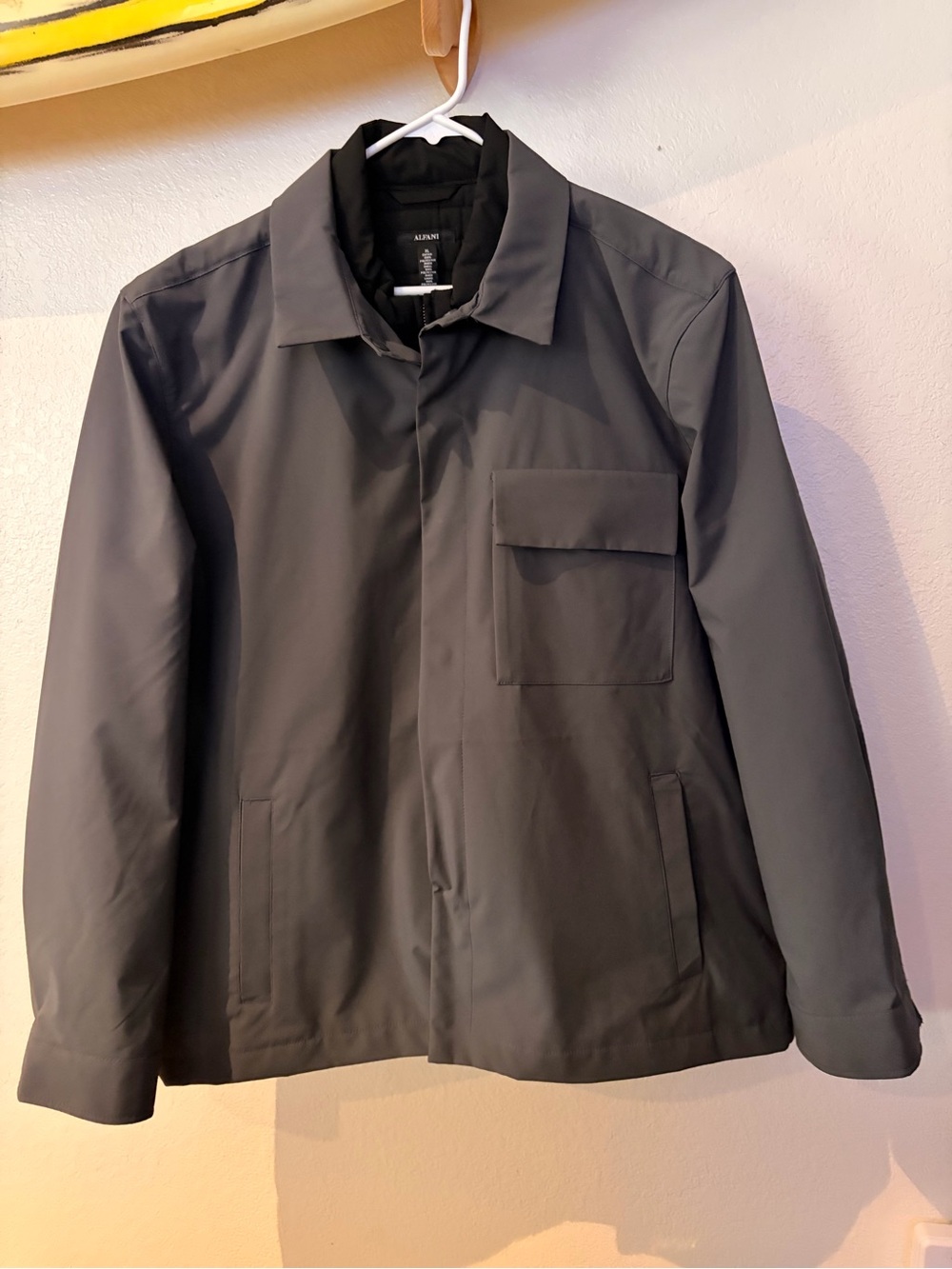Alfani Men's Gray Alfatech Jacket with Removable Puffer Vest